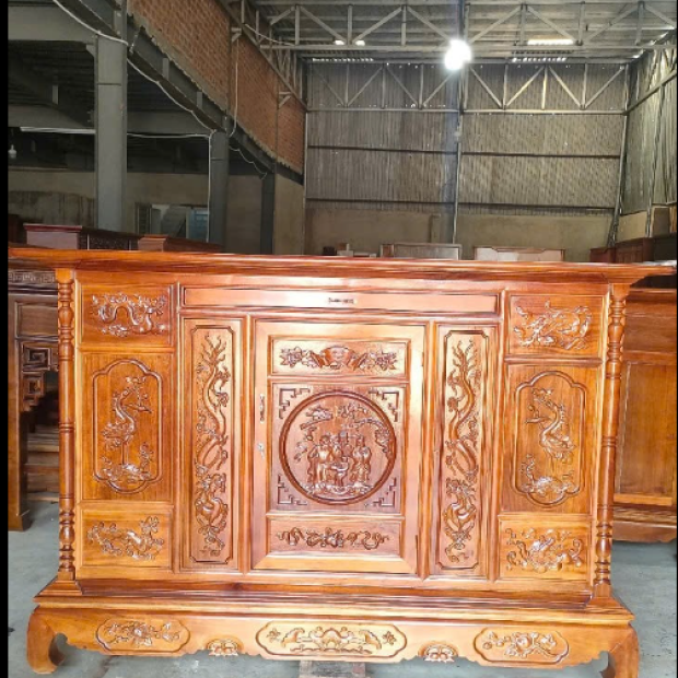 Bàn thờ gia tiên gỗ tự nhiên