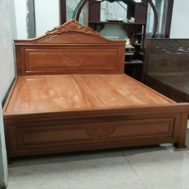 Giường ngủ gỗ xoan đào 1.8mx2m